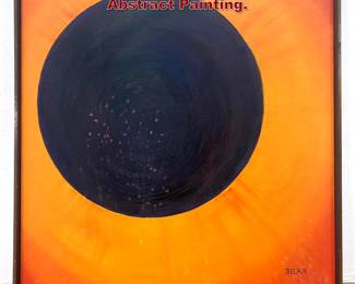 Lot 2240 ARNOLD BELKIN Signed Modernist Abstract Painting. 