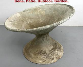 Lot 2296 WILLY GUHL Tilt planter. Double Cone. Patio. Outdoor. Garden. 
