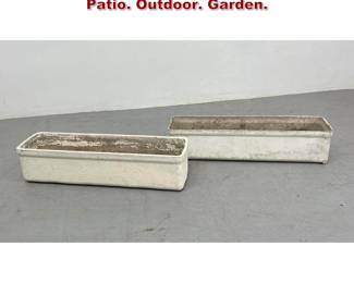 Lot 2297 Pair WILLY GUHL trough planters. Patio. Outdoor. Garden. 