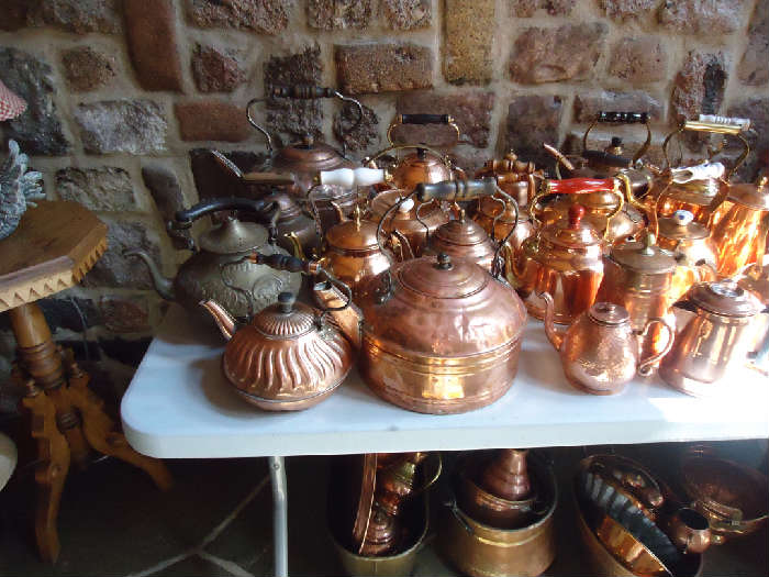 Copper Teapots and Vessels