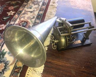RARE COLUMBIA CYLINDER WAS RECORD PHONOGRAPH CIRCA 1898 - UNUSUAL EARLY MUSIC PHONOGRAPH THAT WORKS WELL
