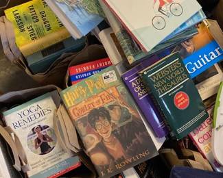 Hardcovers $2, paperbacks $1.