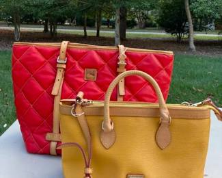 Two Dooney purses, in immaculate condition