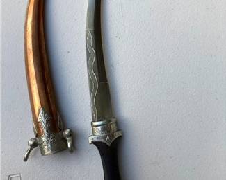 Probably Moroccan knife with sheath