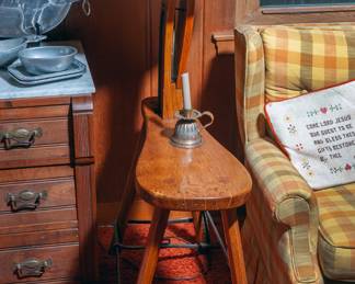 Cobblers bench side table/lamp