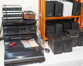 Lots of Realistic mini speakers