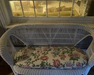 Wicker Settee