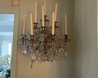 Cut Crystal Sconces