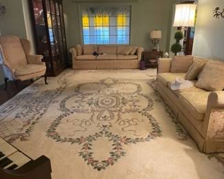 Chinese Sculptured Rug 19’ 10” long x 11’ 10” wide