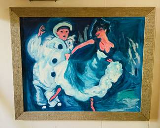 Picasso's Blue Dancer copy by Geraldine . approx 20" x 14"