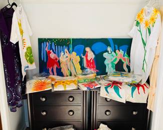 fabulous painted Tees made by Geraldine