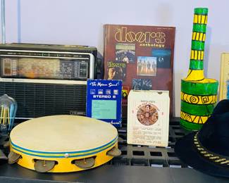 inside Riley's music room you'll find some great vintage items