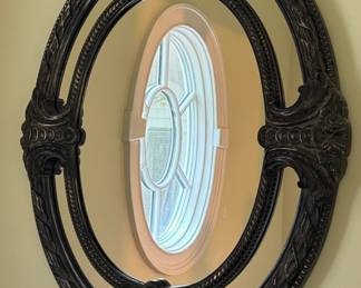 Baroque Style Oval Wall Mirror