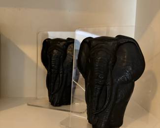 Vintage Elephant Bookends 
