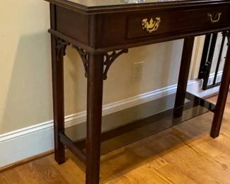 Fine Councill Craftsman Mahogany Banded Console Table