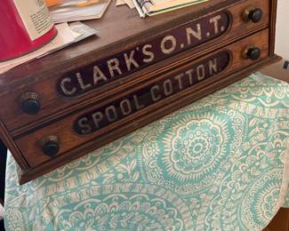 Antique style two drawer Small cabinet - $ 125.00