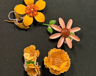 Vintage costume jewelry.