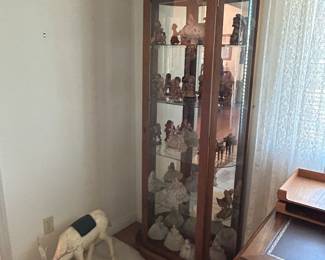 One of several beautiful display cabinets.