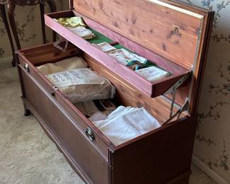 Cedar lined hope chest.