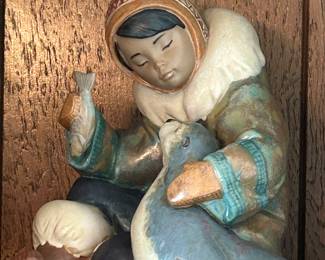 Lladro eskimo figurines