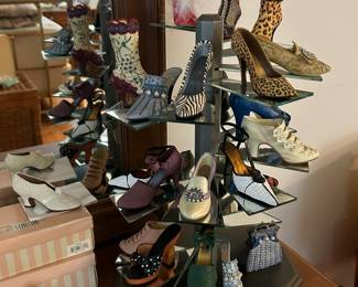 Just The Right shoes and display.