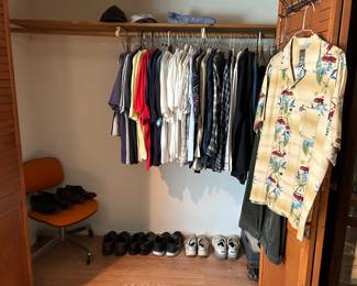 Men’s clothing. Steelcase vintage office chair.