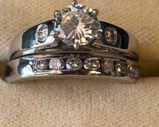 This gorgeous Platinum and Diamond ring is part of a large collection of fine jewelry that has been consigned to the sale.
