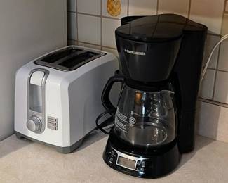 Coffee maker and toaster