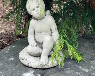 Concrete, Angel garden statue