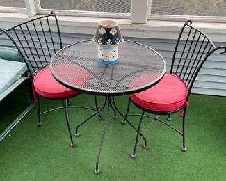 Wrought iron patio furniture