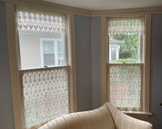 Lace window coverings