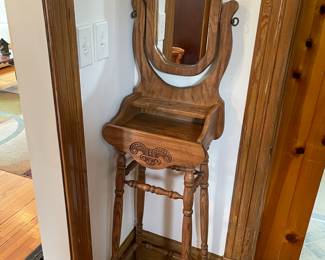 Old washstand with mirror