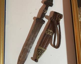 Antique knife with sheath