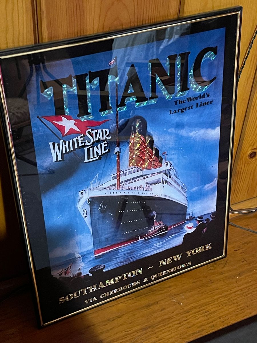 Framed Titanic picture