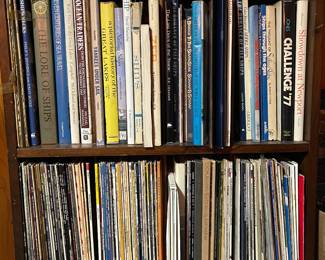 Books and vinyl records