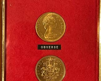 Replica gold coin 