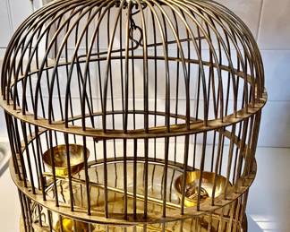 Brass bird cage