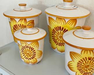 Vibrant canister set - looks to be vintage