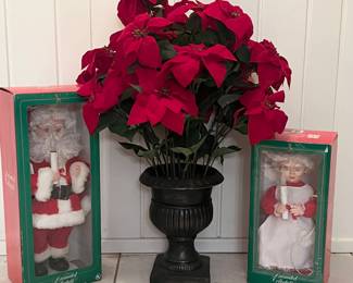 Hi Ho Ho! Mr & Mrs Santa - animated 24-36 inches tall