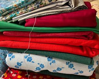 High quality fabric - some 100% cotton, lots of patterns, solids, large pieces