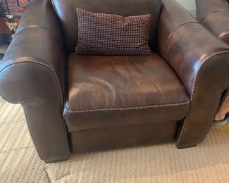 NATUZZI RECLINER SOFA AND 2 CHAIRS