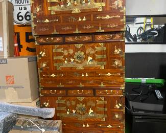 WE HAVE 6 OF THESE CHINESE STACKING CABINETS