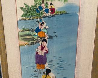 KOREAN EMBROIDERED SCREEN