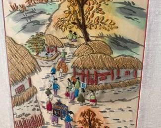 KOREAN EMBROIDERED SCREEN