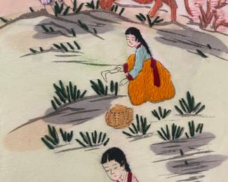 KOREAN EMBROIDERED SCREEN