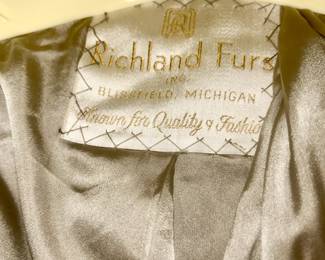 Richland Fur coat, Blissfield, Michigan