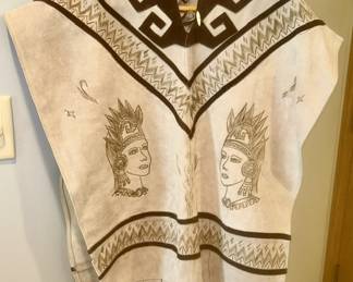 Suede leather ceremonial vest