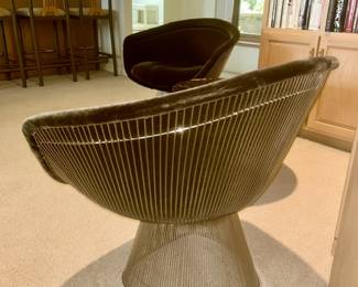 Back view of Warren Platner Knoll chairs