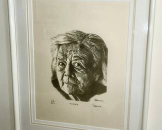 Signed & numbered (23/200) Semion print "Mother"