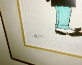 Signed Obican Jewish Wedding print